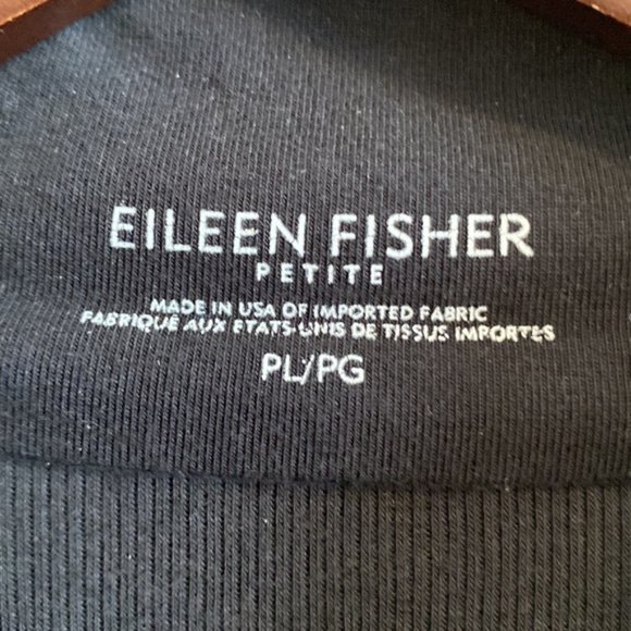 Eileen Fisher Petite Angle Button Sweater - Size PL - Picture 7 of 10